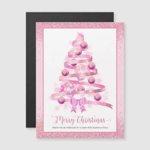 Merry Christmas Tree Corporate Holiday Magnet