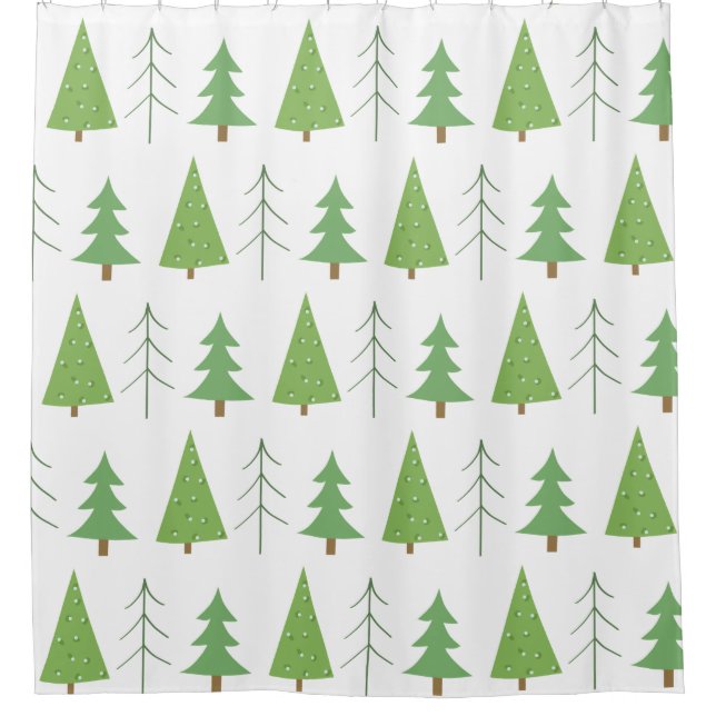 Merry Christmas, Tree Decor  Shower Curtain (Front)