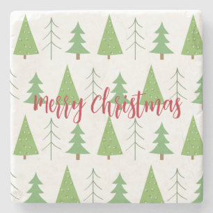 Merry Christmas, Tree Decor Stone Coaster
