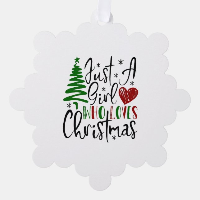 Merry Christmas             Tree Decoration Card (Front)
