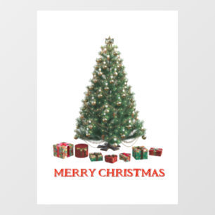 Merry Christmas. Tree (design 1) with gifts