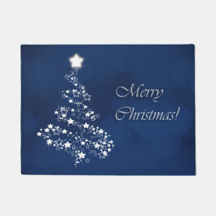 Merry Christmas Tree Design Doormat