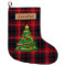 Merry Christmas Tree Fabric Scottish Plaid Tartan