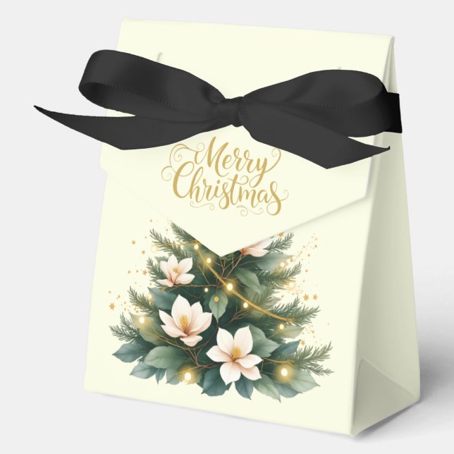 Merry Christmas Tree Favor Gift Box (Front)
