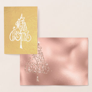 Merry Christmas Tree    Foil Card