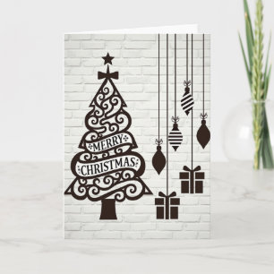 Merry Christmas Tree Gifts Card
