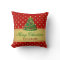 Merry Christmas Tree - Gold Glitter Polka Dots