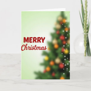 Merry Christmas Tree Holiday Card