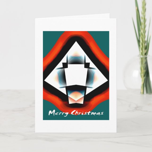 Merry Christmas Tree Holiday Card (Front)