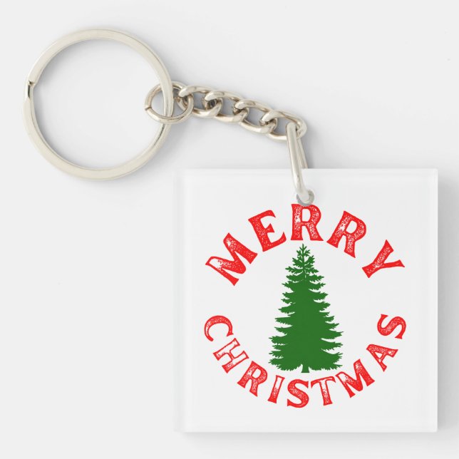 MERRY CHRISTMAS TREE KEY RING (Front)