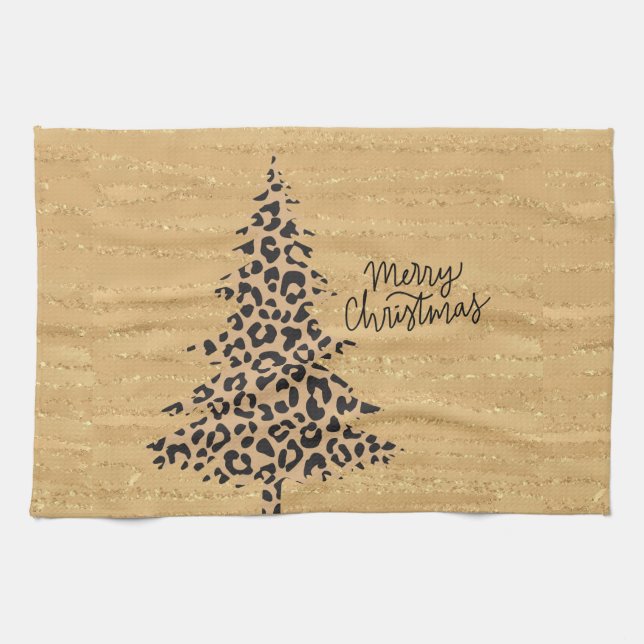 Merry Christmas Tree Kitchen Towels (Horizontal)