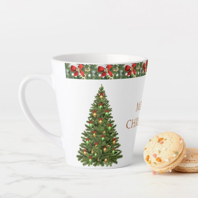 Merry Christmas Tree Latte Mug (In Situ)