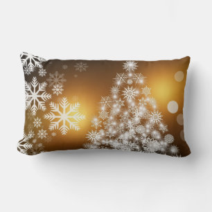 Merry Christmas Tree Lumbar Cushion