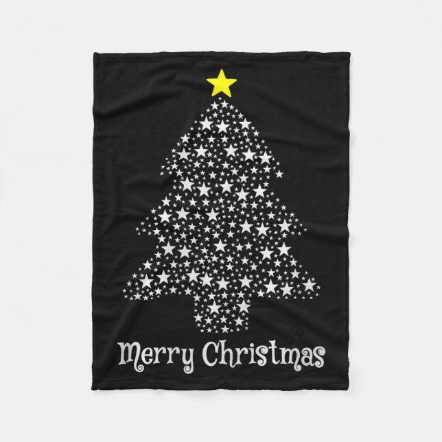 Merry Christmas Tree Matching Family Santa Xmas Ho Fleece Blanket (Front)
