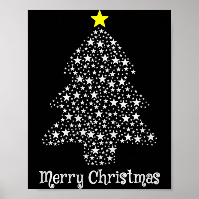 Merry Christmas Tree Matching Family Santa Xmas Ho Poster (Front)