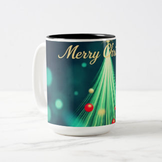 Merry Christmas Tree Mug – Festive Holiday Coffee