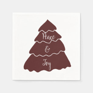 Merry Christmas Tree Napkin