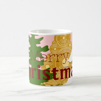 Merry Christmas tree pink Coffee Mug