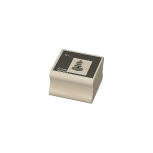 Merry Christmas tree Rubber Stamp