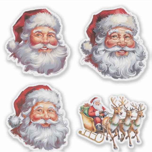 Merry Christmas Tree Santa Claus with Presents     (Front)