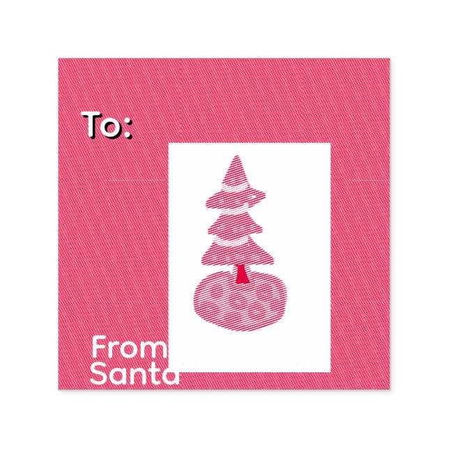 Merry Christmas tree Self-inking Stamp (Design)