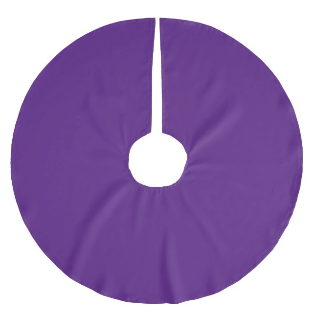 Merry Christmas Tree Skirt Purple (Front)