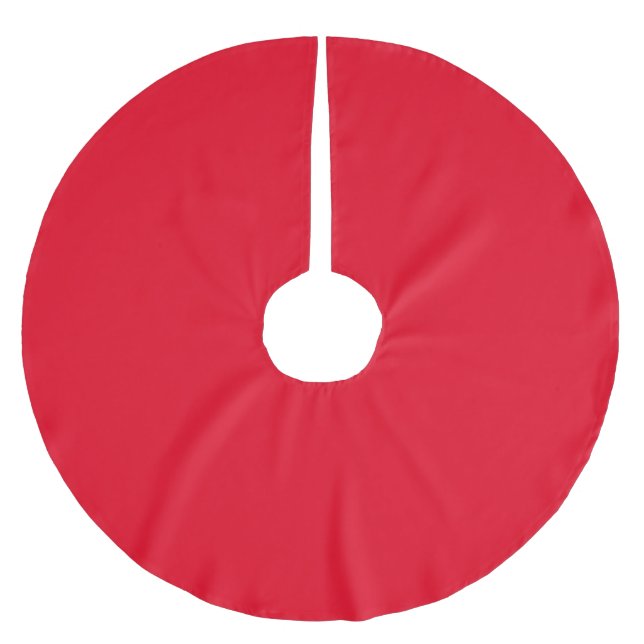 Merry Christmas Tree Skirt Red (Front)