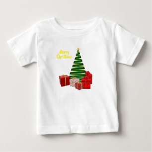 Merry Christmas ~ Tree with Gifts Baby T-Shirt