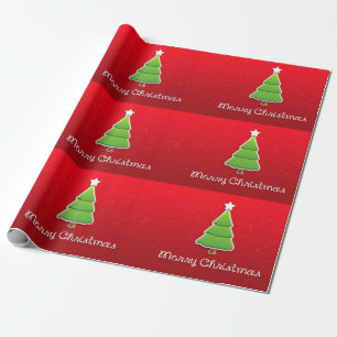 Merry Christmas Tree Wrapping Paper