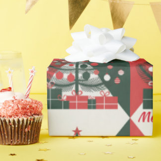 Merry Christmas tree Wrapping Paper