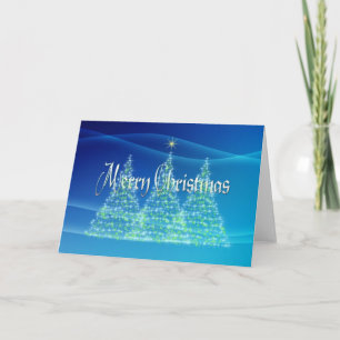 MERRY CHRISTMAS TREES by SHARON SHARPE Holiday Card