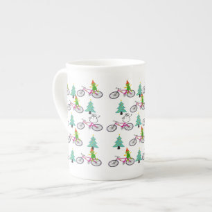 Merry Christmas Trees, Elf  Bone China Mug