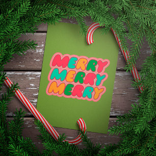 Merry Christmas Trendy Wall Art Poster