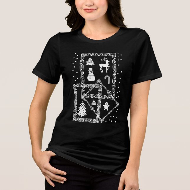 Merry Christmas  Tri-Blend Shirt (Front)