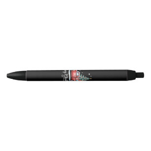 Merry Christmas Truck Funny Tree Essential Black Ink Pen