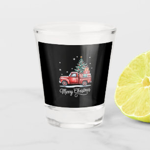 Merry Christmas Truck Funny Tree Essential Shot Glass