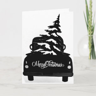 MERRY CHRISTMAS TRUCK STYLE HOLIDAY CARD