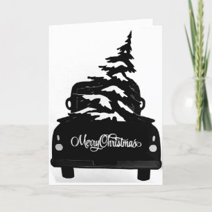 MERRY CHRISTMAS TRUCK STYLE HOLIDAY CARD