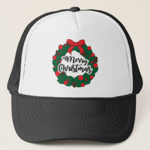 Merry christmas trucker hat