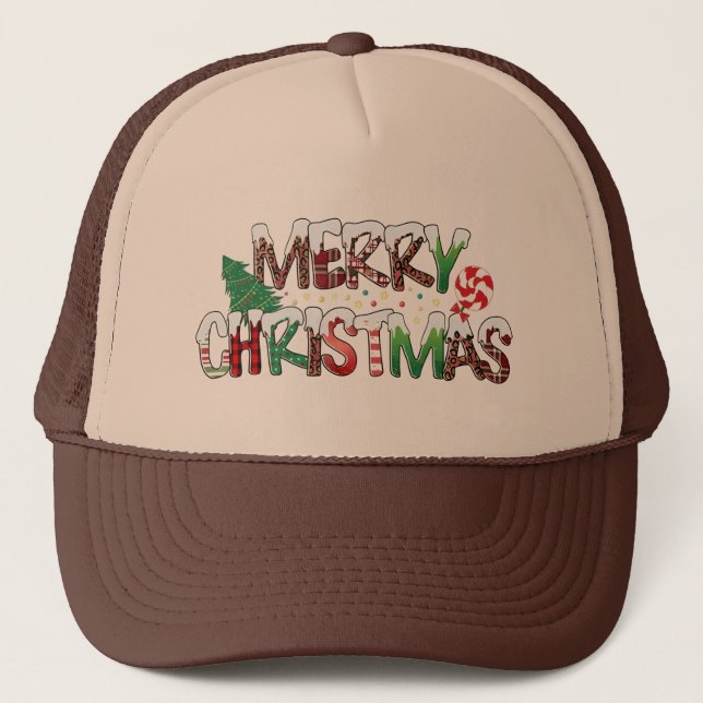 merry Christmas Trucker Hat (Front)