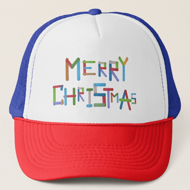 Merry Christmas Trucker Hat (Front)