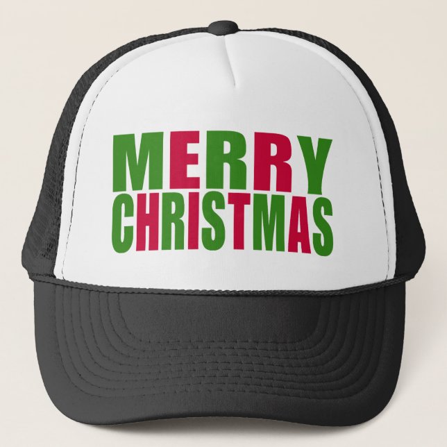 Merry Christmas Trucker Hat (Front)