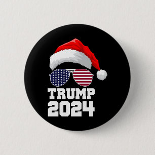 Merry Christmas Trump 2024 6 Cm Round Badge