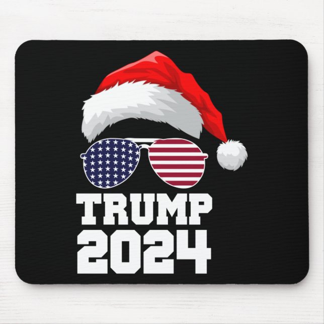 Merry Christmas Trump 2024  Mouse Pad (Front)