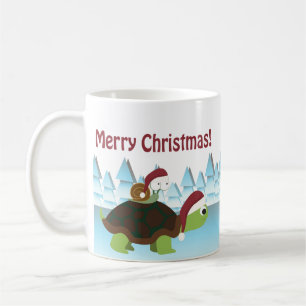 Merry Christmas! Turtle and Snail Coffee Mug