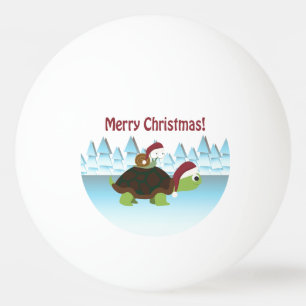 Merry Christmas! Turtle and Snail Ping Pong Ball