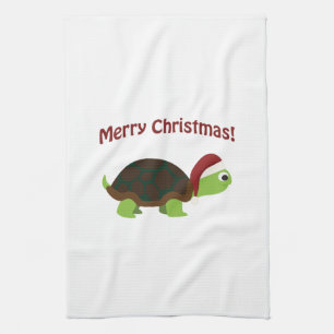 Merry Christmas! Turtle Tea Towel