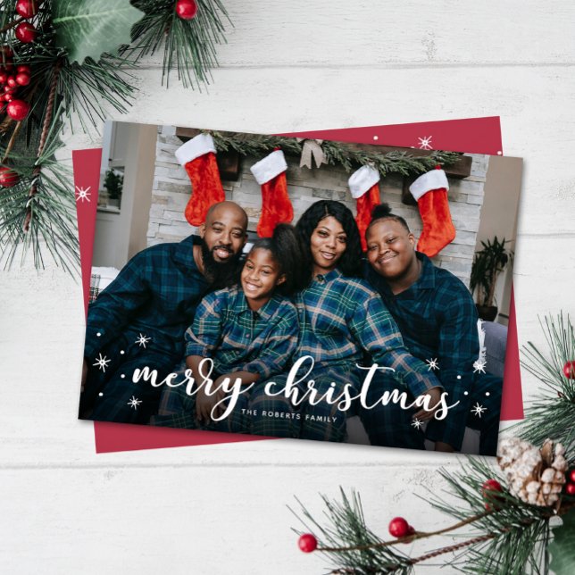 Merry Christmas Twinkle Photo Card (Creator Uploaded)