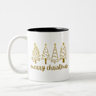 Merry Christmas Two-Tone Coffee Mug