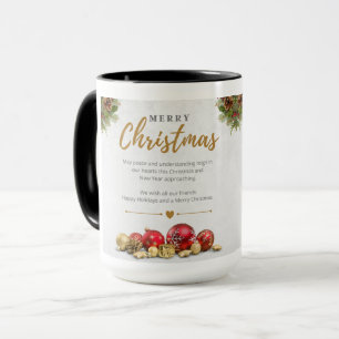 Merry Christmas  Two-Tone Coffee Mug